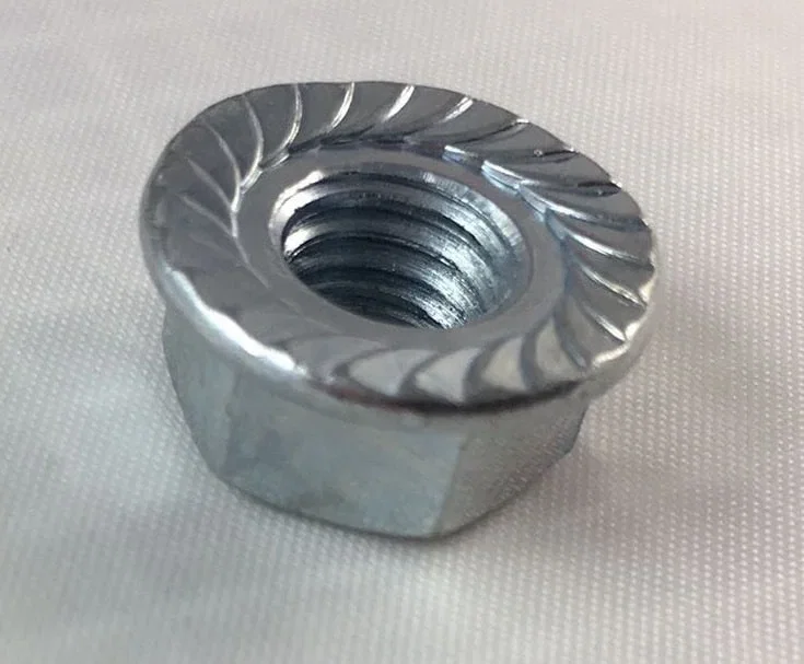 Flanged Serrated Nut